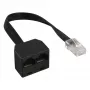 InLine ISDN spitter 1->2, , 1x RJ45 M / 2x RJ45 F, (8P8C), bez rezystorów