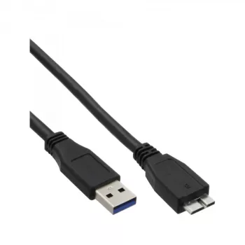 Kabel InLine USB 3.2 Gen.1 Typ A męski / Micro B męski, czarny, 3 m