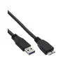 Kabel InLine USB 3.2 Gen.1 Typ A męski / Micro B męski, czarny, 3 m