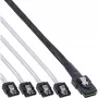 Kabel InLine SAS Mini SAS SFF8087 do 4x SATA bezpośredni OCR 0,75 m