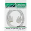 Kabel InLine DVI-D 24+1 męski / męski DVI Dual Link biały/złoty 3m
