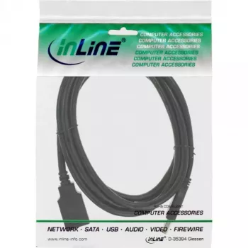 Kabel InLine USB 3.2 Gen.1 Typ A męski / Typ B żeński, czarny, 2,5 m