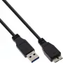 Microconnect USB3.0AB5MICRO kabel USB USB 3.2 Gen 1 (3.1 Gen 1) 5 m USB A Micro-USB B Czarny