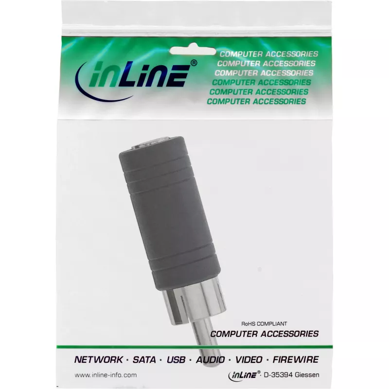 InLine Adapter Audio RCA męski / 3,5 mm mono żeński 99325
