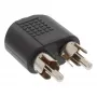 Audio Adapter 3.5mm jack female Stereo / 2x RCA male InLine 99343