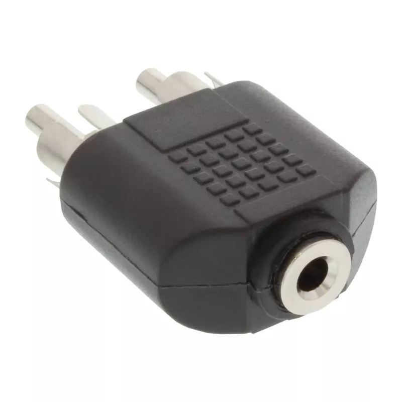 Audio Adapter 3.5mm jack female Stereo / 2x RCA male InLine 99343