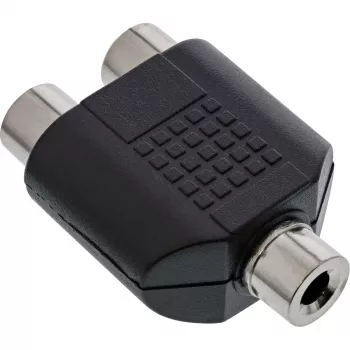 Adapter Audio 3.5mm jack mono żeński / 2x RCA żeński InLine 99338