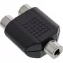 Adapter Audio 3.5mm jack mono żeński / 2x RCA żeński InLine 99338
