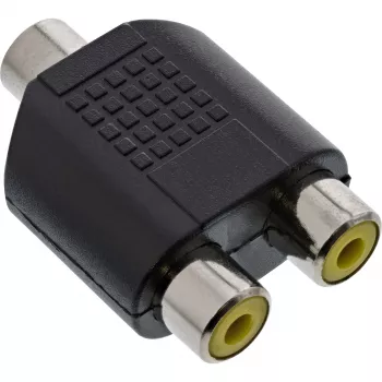 Adapter Audio 3.5mm jack mono żeński / 2x RCA żeński InLine 99338