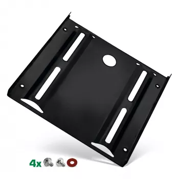 Ramka montażowa InLine HDD/SSD, 2,5 cala na 3,5 cala, ze śrubami, czarna