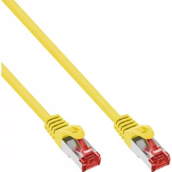 InLine Patch kabel S/FTP PiMF Cat.6 250MHz PVC miedziany żółty 50m