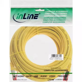 InLine Patch kabel S/FTP PiMF Cat.6 250MHz PVC miedź żółty 40m