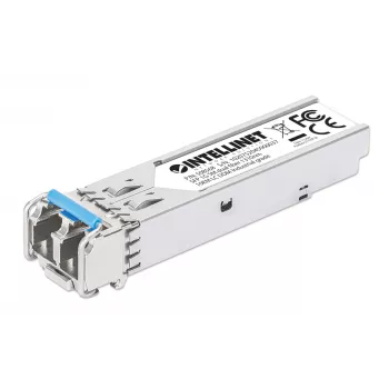 Intellinet Industrialny Gigabitowy Moduł transceivera Światłowodowego SFP 1000Base-LX Single-Mode 10 km Srebrny