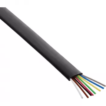 Modular kabel InLine 68818 8-żyłowy kabel taśmowy 100 m krążek czarny