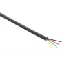 InLine kabel modułowy 4-żyłowy kabel taśmowy czarny 100 m w kręgu