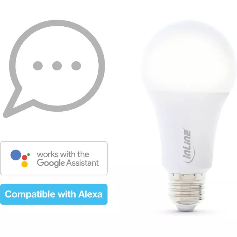 InLine SmartHome Żarówka LED RGB E27, 900LM