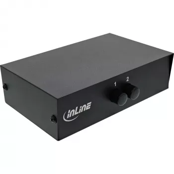 InLine Przełącznik AV manualny 2-portowy 3x RCA WE/WY Composite Czarny