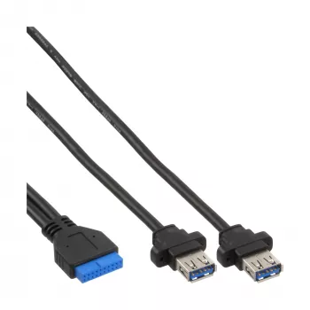 Karta Mini-PCIe InLine z 2 portami USB 3.0