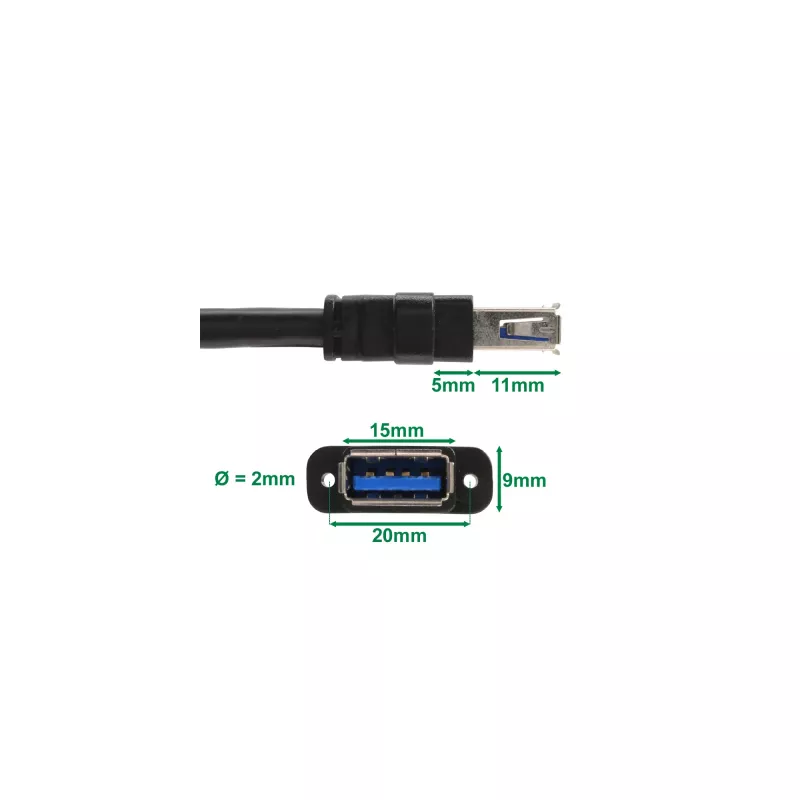 Karta Mini-PCIe InLine z 2 portami USB 3.0