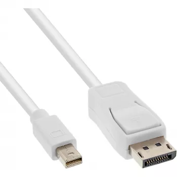 Kabel InLine Mini DisplayPort na DisplayPort biały 1m