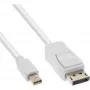 Kabel InLine Mini DisplayPort na DisplayPort biały 1m