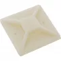 Samoprzylepne uchwyty do opasek kablowych InLine 40×40 mm, beżowe, 10 szt.