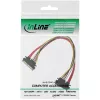 InLine SATA Data + Power kabel SATA 6Gb/s męski/żeński 0,30 m