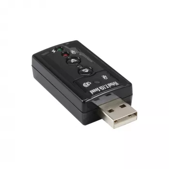 Zewnętrzna karta dźwiękowa USB InLine 33051C z wirtualnym dźwiękiem przestrzennym 7.1