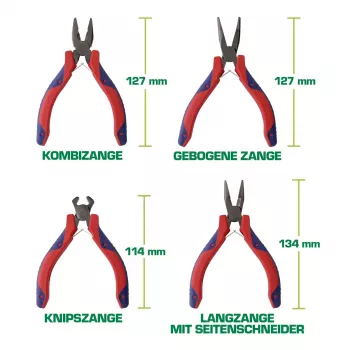 InLine Electronics Zestaw szczypiec precyzyjnych 8 szt.