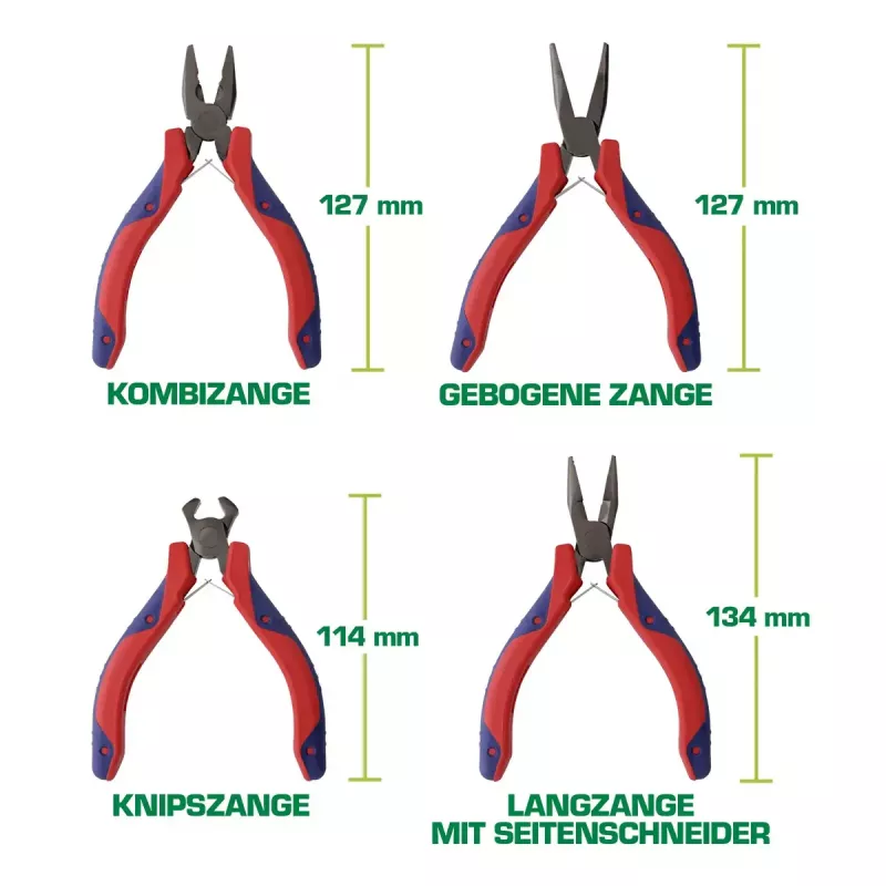 InLine Electronics Zestaw szczypiec precyzyjnych 8 szt.