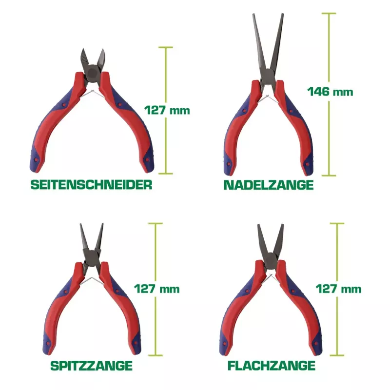 InLine Electronics Zestaw szczypiec precyzyjnych 8 szt.