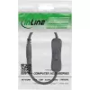 Kabel DC InLine z przełącznikiem, wtyk/gniazdo DC 3.5x1.35mm, AWG 18, czarny, 0,20m