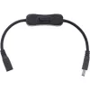 Kabel DC InLine z przełącznikiem, wtyk/gniazdo DC 5,5x2,1mm, AWG 18, czarny, 0,20m