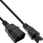 InLine Kabel zasilający, gniazdo C14 na wtyk C5, czarny, 3 m