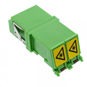Światłowodowy adapter InLine 89989O LC/LC SM żeński/żeński zielony