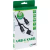 InLine 2-w-1 kabel USB-C + adapter USB-A, USB 2.0, 100 W, TPE, czarny, 1 m