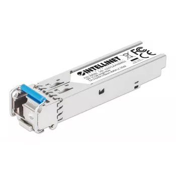 Intellinet Gigabit Fiber WDM Bi-Directional SFP Optical transceiver Module 1000Base-BX-U LC 40 km