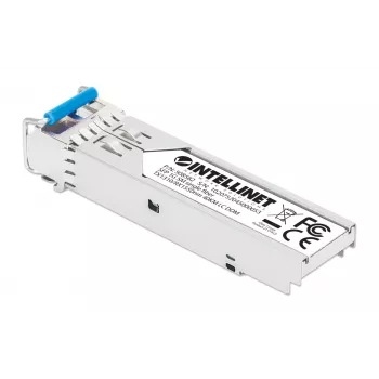 Intellinet Gigabit Fiber WDM Bi-Directional SFP Optical transceiver Module 1000Base-BX-U LC 40 km