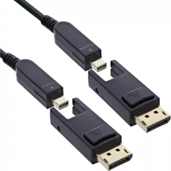 InLine 17250O Kabel DisplayPort 50 m Mini DisplayPort / DisplayPort Czarny