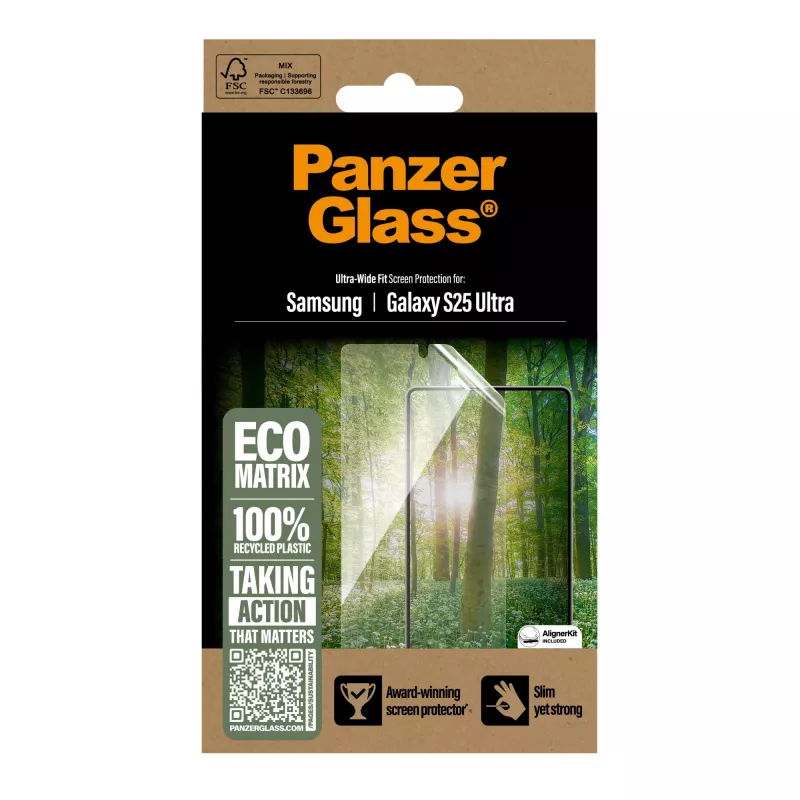 PanzerGlass ® ECO MATRIX ochrona ekranu Samsung Galaxy S25 Ultra | Ultra-Wide Fit