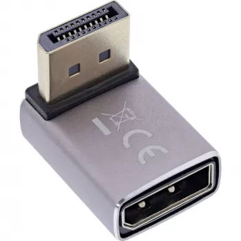 InLine 17291G zmieniacz płci kabla DisplayPort Szary, Czarny