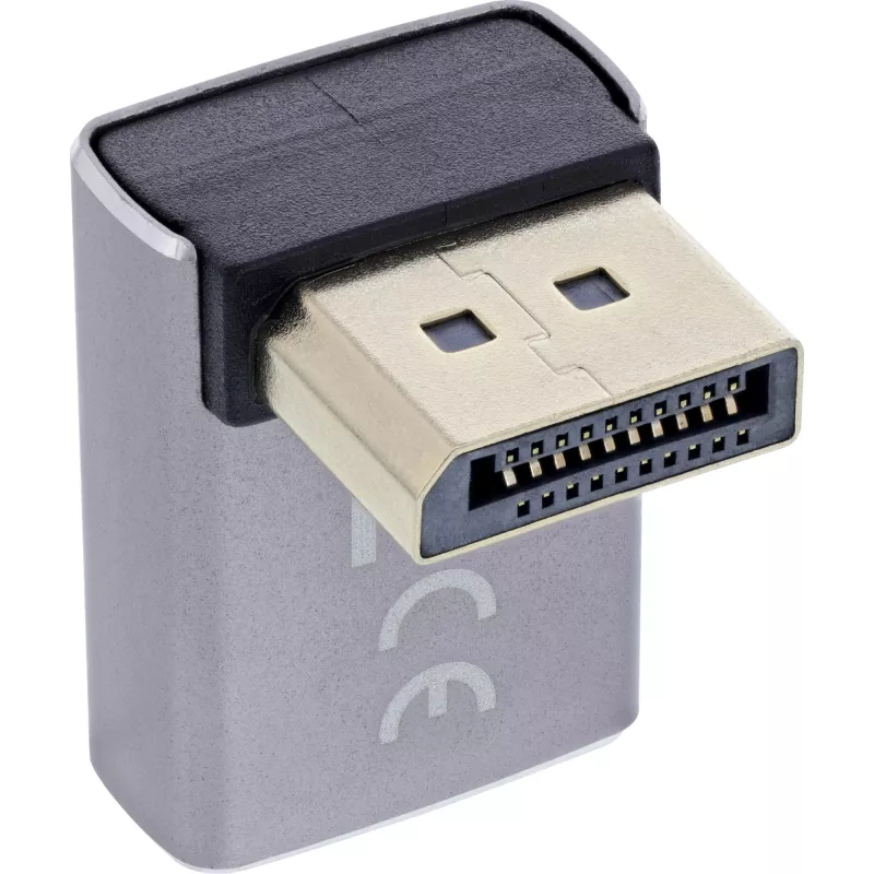 InLine 17291G zmieniacz płci kabla DisplayPort Szary, Czarny