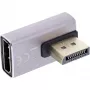 Przejściówka DisplayPort InLine 17291I szaro-czarna ze złoconymi stykami