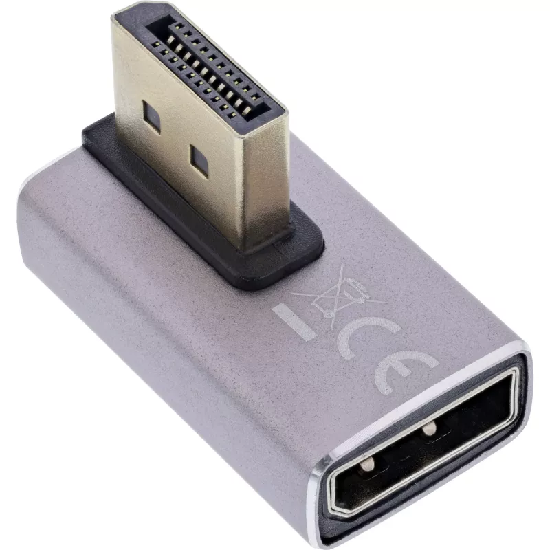 Adapter DisplayPort InLine 17291H szary czarny pozłacany