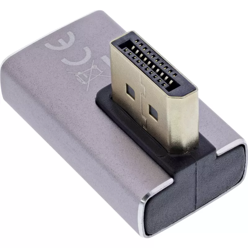 Adapter DisplayPort InLine 17291H szary czarny pozłacany