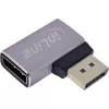 InLine 17291D adapter zmiany płci kabla DisplayPort Szary, Czarny