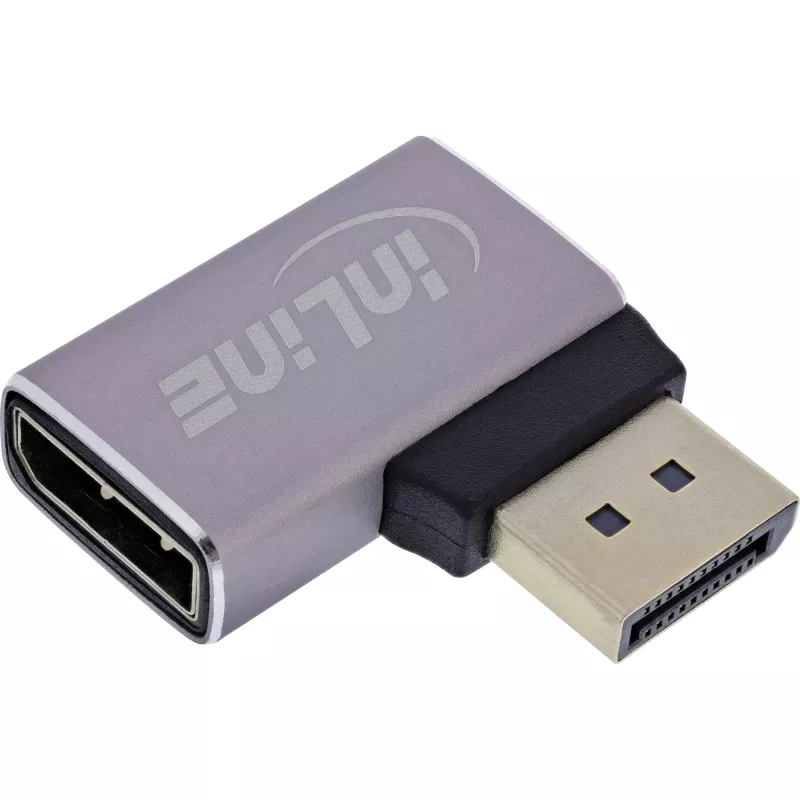 InLine 17291D adapter zmiany płci kabla DisplayPort Szary, Czarny