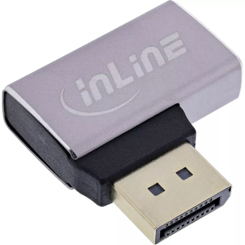 InLine 17291E przejściówka DisplayPort Szary, Czarny