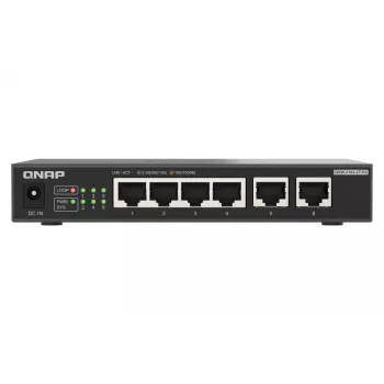QNAP QSW-2104-2T-R2 przełącznik sieciowy niezarządzalny 10G Ethernet (100/1000/10000) Pulpit Czarny