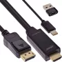Aktywny konwerter wideo InLine 17164I 3840 x 2160 pikseli HDMI na DisplayPort
